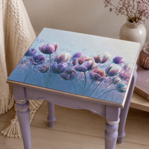 Lavender Blush Tulip Meadow Decoupage Tissue Paper