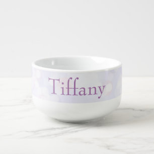 Lavender Bokeh Soup Mug
