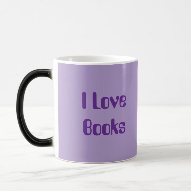 Lavender Book Lovers Morphing Mug (Left)