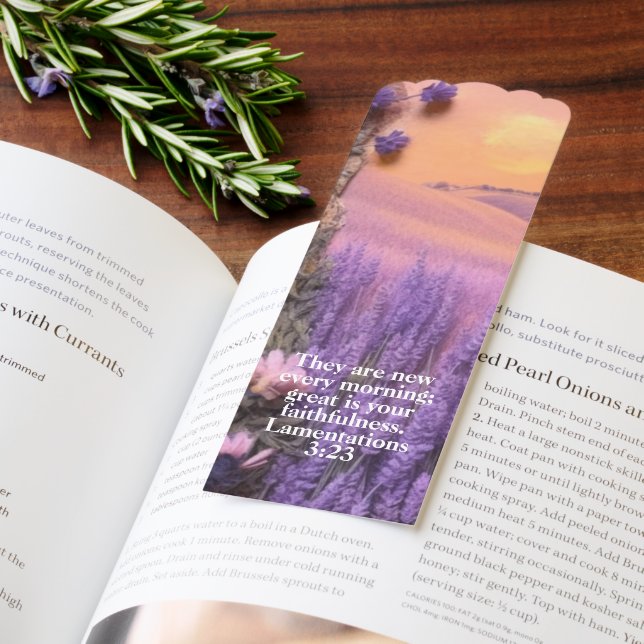 Lavender Bookmarks Lamentations 3:23 (Book)