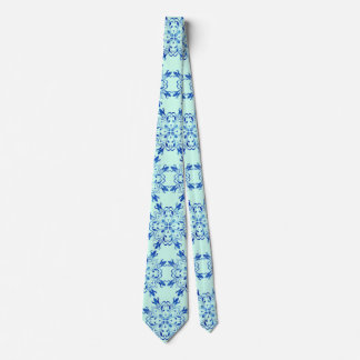 lavender botanical art neck tie