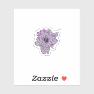 Lavender Botanical Flower Vinyl Sticker
