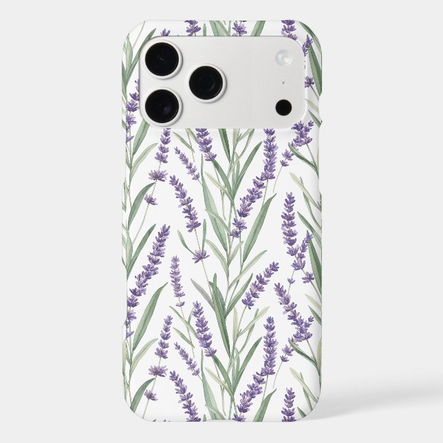Lavender Botanical Pattern Case-Mate iPhone Case (Back)