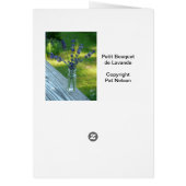 Lavender Bouquet card (Back)