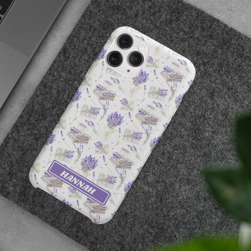 Lavender Bouquet Floral Books Cute Personalized iPhone 13 Pro Max Case