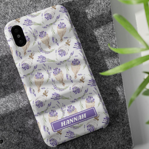 Lavender Bouquet Floral Cute Chic Personalized iPhone 13 Pro Max Case