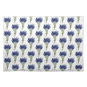 Lavender Bouquet Purple Flower Floral Print Cloth Placemat