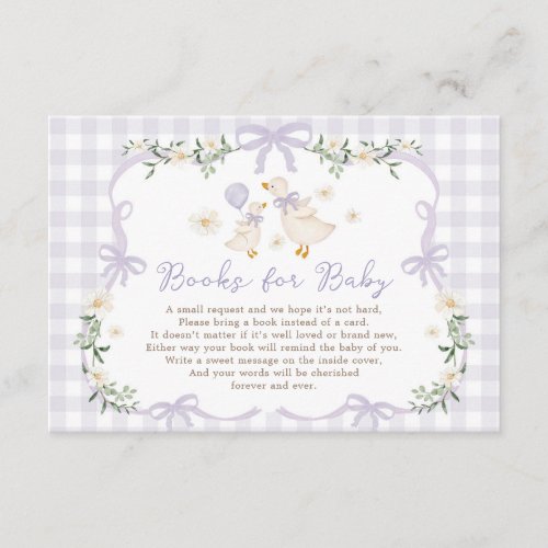 Lavender Bow Silly Goose Books for Baby
