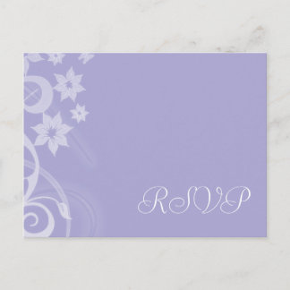 Lavender Branch Wedding RSVP Postcards