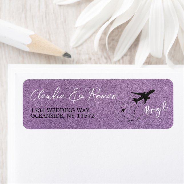 Lavender Brazil Passport Label (Insitu)