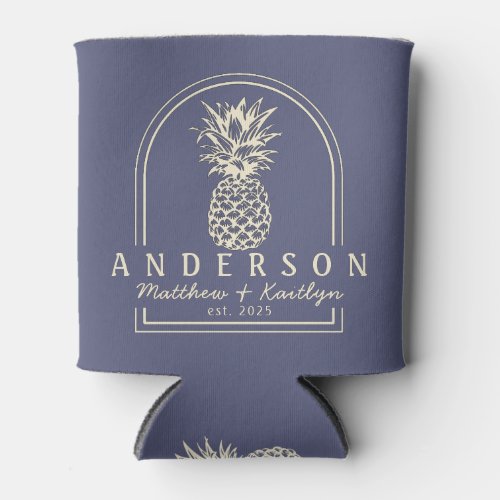 Lavender Breeze Pineapple Wedding Arch & Name Can Cooler