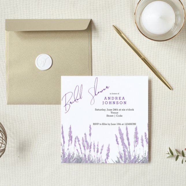 Lavender Bridal Shower Invitation (Creator Uploaded)