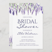 Lavender Bridal Shower Invitation, Wedding Invitation (Front/Back)