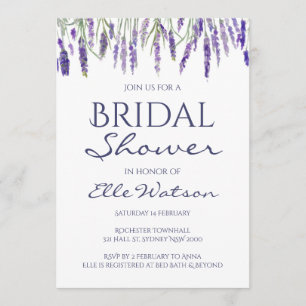 Lavender Bridal Shower Invitation, Wedding Invitation