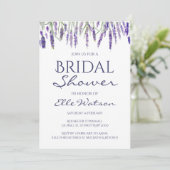 Lavender Bridal Shower Invitation, Wedding Invitation (Standing Front)