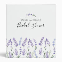 Lavender Bridal Shower Scrapbook
