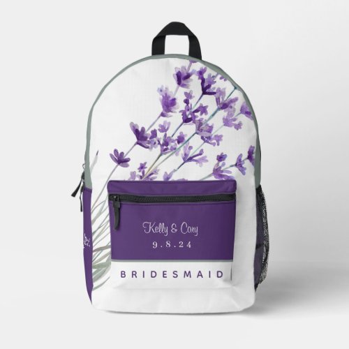 Lavender Bridesmaid Backpack