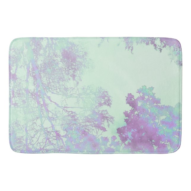 Lavender Broadleaf Mist Bath Mat (Front)