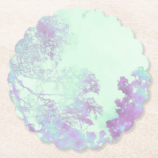 Lavender Broadleaf Mist Paper Coaster