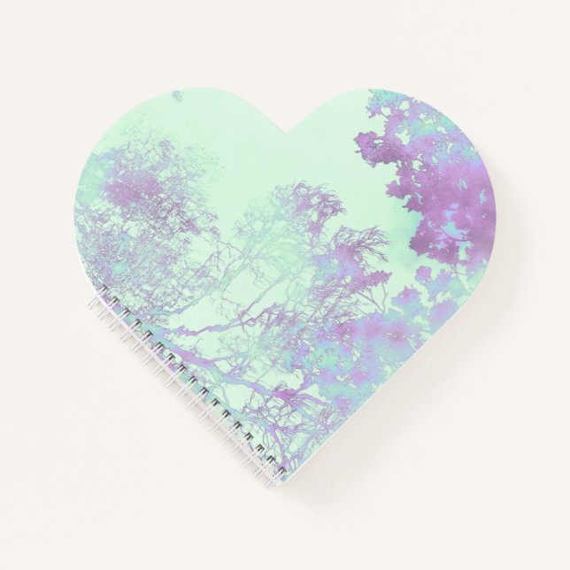 Lavender Broadleaf Mist [Watermark] Notebook (Front)
