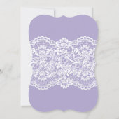 Lavender brunch & bubbly bridal shower invitation (Back)