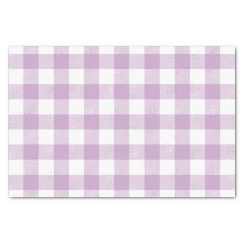 Lavender Buffalo Check Pattern Tissue Paper