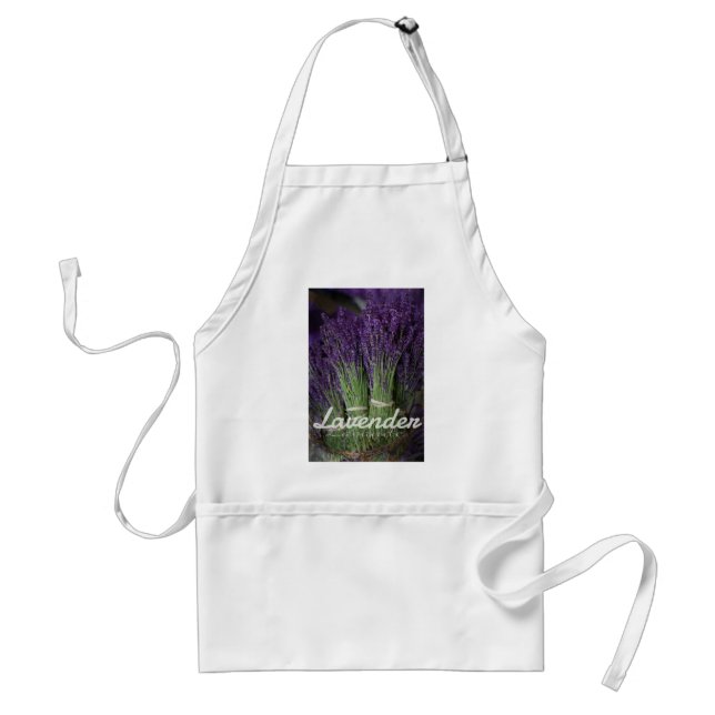 Lavender Bunch Adult Apron (Front)