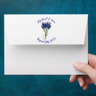 Lavender Bunch Garden Party Wedding Bridal Shower Envelope
