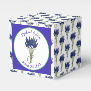 Lavender Bunch Garden Party Wedding Bridal Shower Favor Boxes