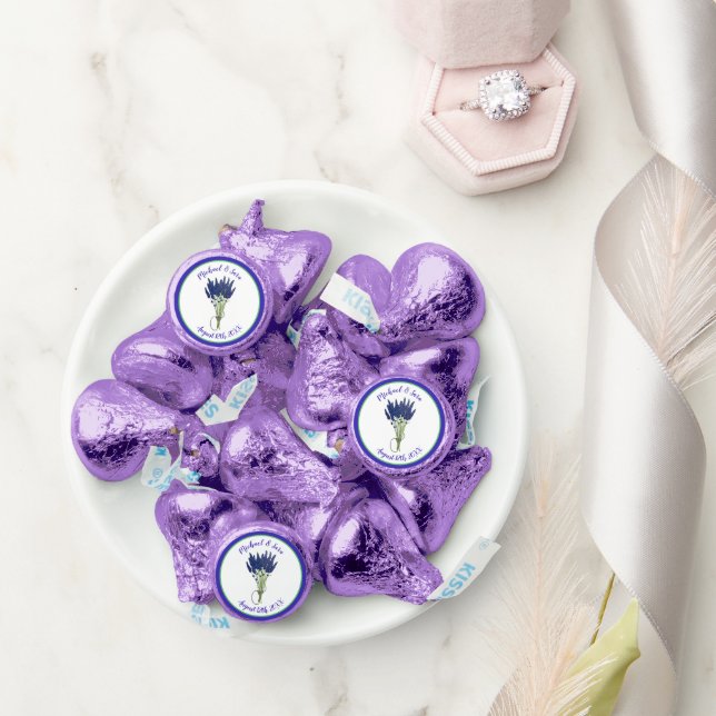 Lavender Bunch Garden Party Wedding Bridal Shower Hershey®'s Kisses® (Wedding)