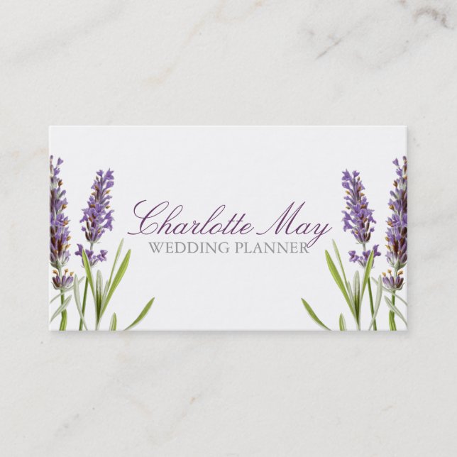 lavender Business Card (Front)