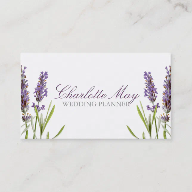lavender Business Card Zazzle