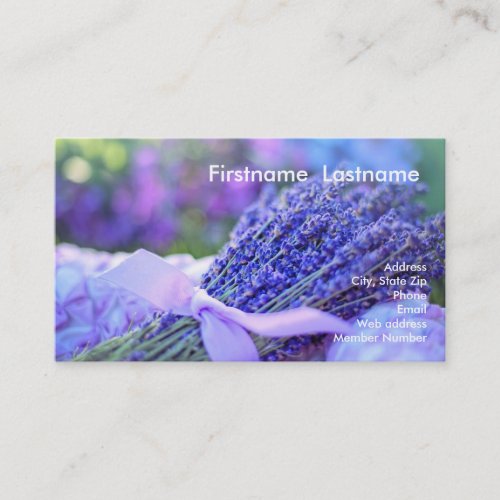 Lavender Business Card