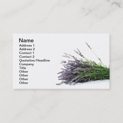 Lavender Business Card