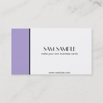 Lavender Business Card by cami7669 at Zazzle