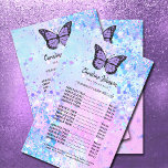lavender butterfly beauty salon flyer<br><div class="desc">beauty salon flyer</div>