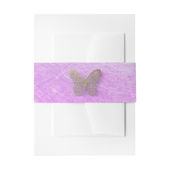 Lavender Butterfly Belly Band (Front Example)