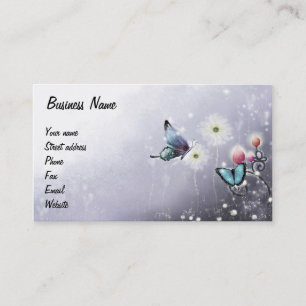 Lavender Butterfly Business Card