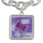 Lavender Butterfly Grunge Personalized