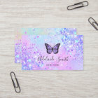 lavender butterfly simulated chunky glitter