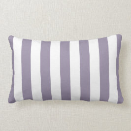 Lavender Cabana Stripes Lumbar Pillow