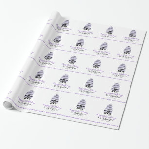 Lavender Cake-Personalized 16th Birthday Wrapping Paper