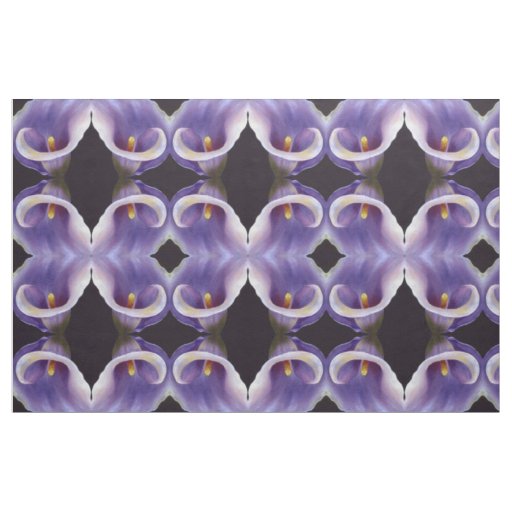 Lavender Calla Lily Fabric