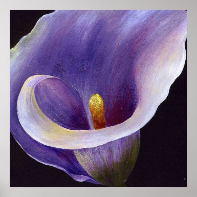 Lavender Calla Lily Poster (Front)