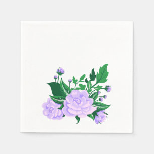 Lavender Camellias Napkins
