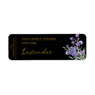 Lavender Candle Label