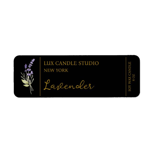 Lavender Candle Label (Front)