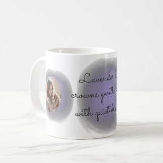 Lavender Cavalier King Charles Spaniel Custom Name Coffee Mug