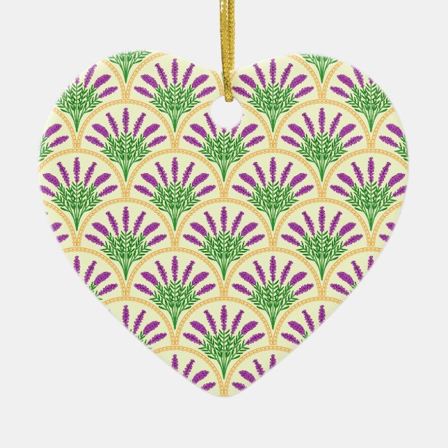 Lavender Ceramic Ornament (Front)