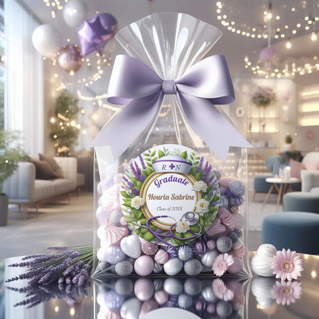 Lavender & Chamomile Nurse Graduation Sticker (Creator Uploaded)